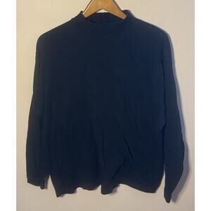 Vintage Puritan Black Long Sleeve Turtleneck XL 100% Cotton